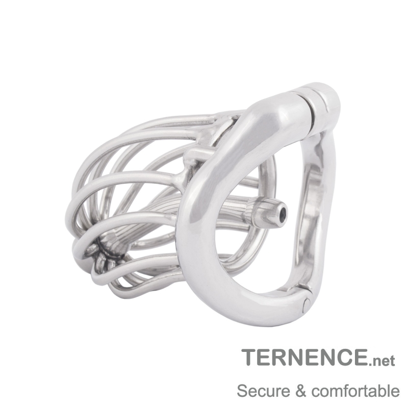 TERNENCE Male Comfortable Chastity Cock Cage SM Penis Exercise Sex Toys with Urethral Tube