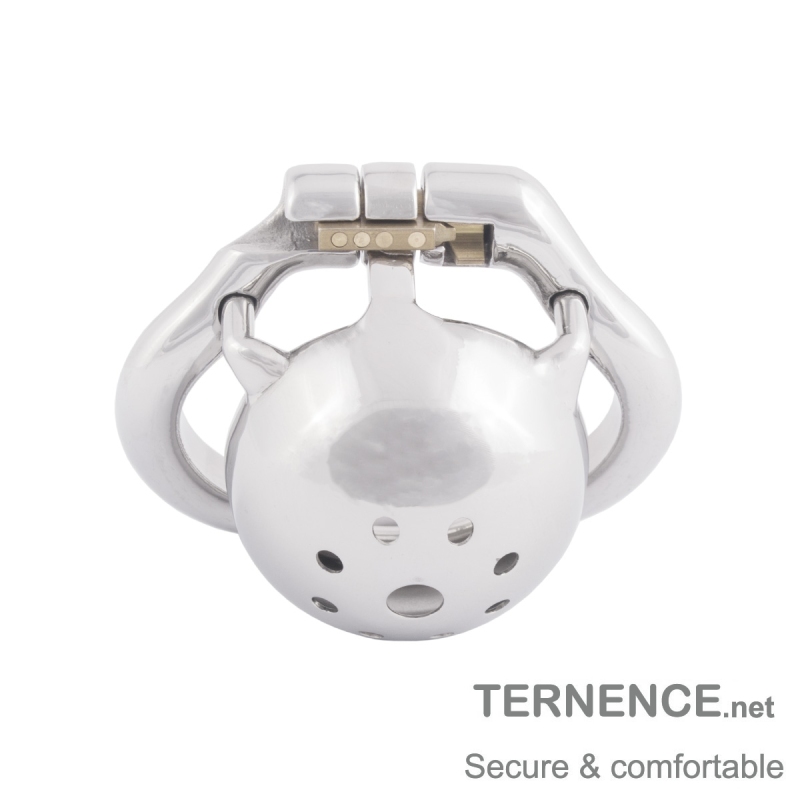 TERNENCE Small Male Chastity Locked Hypoallergenic Stainless Steel Cock Cage