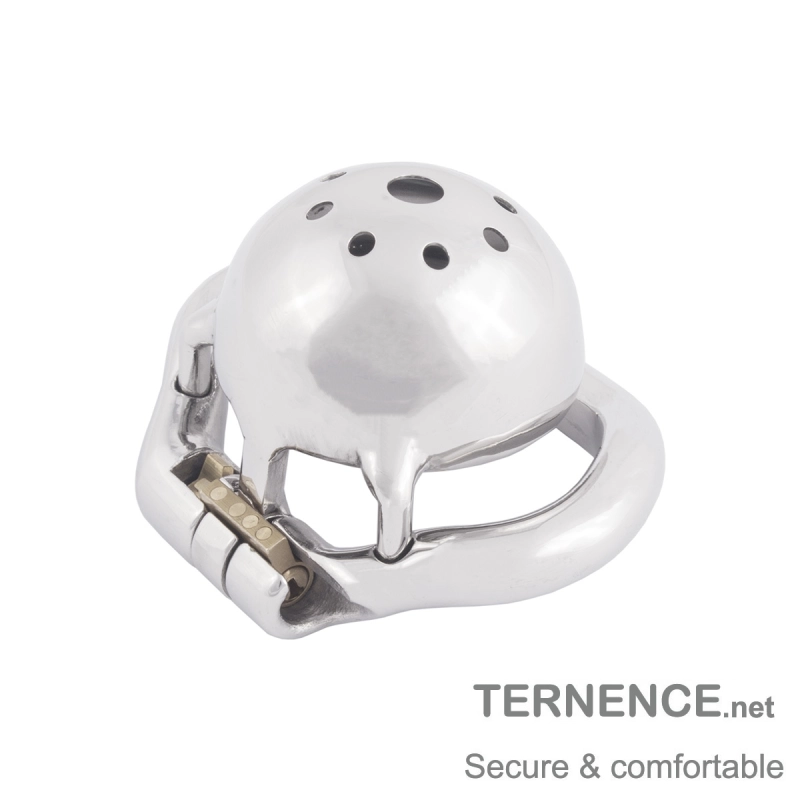 TERNENCE Small Male Chastity Locked Hypoallergenic Stainless Steel Cock Cage