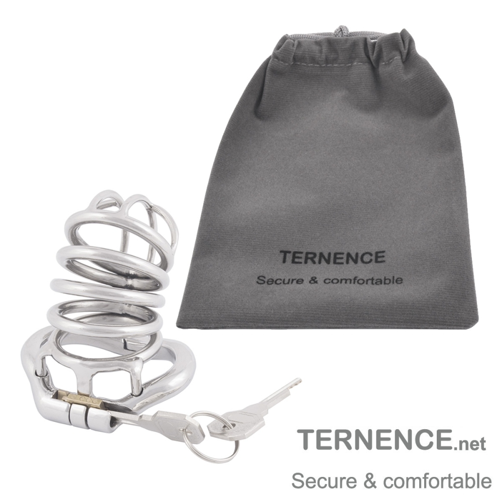 TERNENCE Stainless Chastity Device Male Ergonomic Design Long Cock Cage