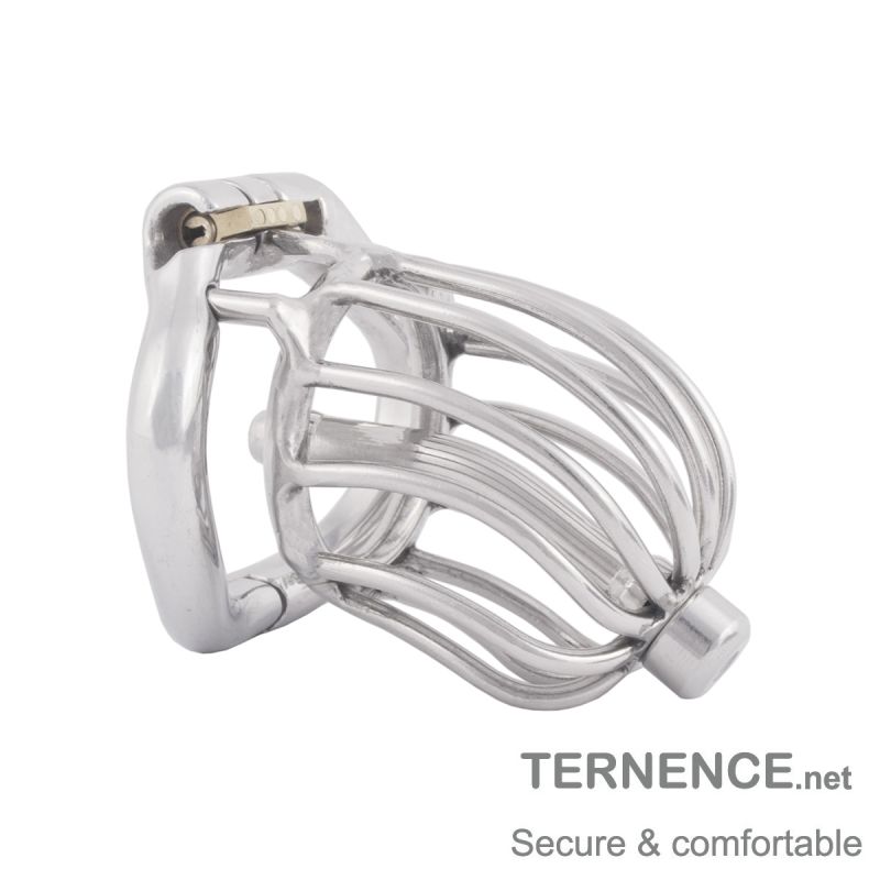 TERNENCE Male Comfortable Chastity Cock Cage SM Penis Exercise Sex Toys with Urethral Tube