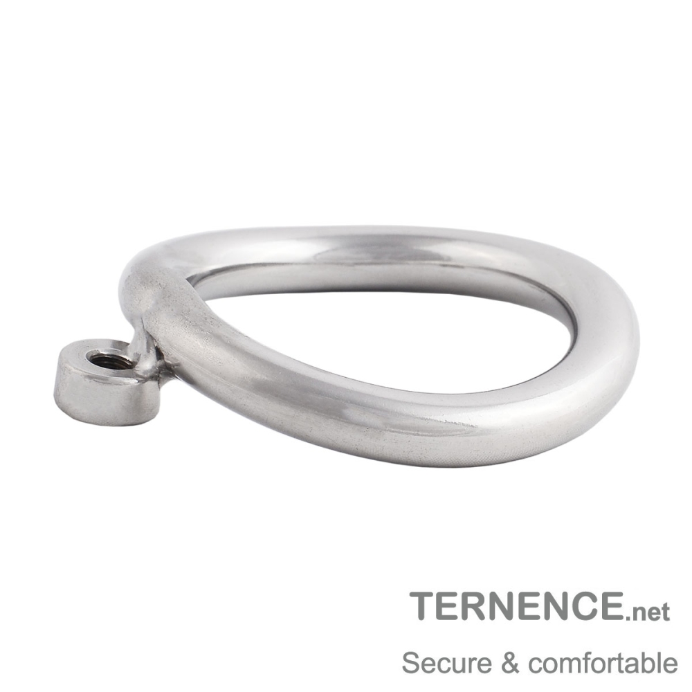TERNENCE Male Chastity Device Cock Cage Base Ring Spares 304 Stainless Single nut Ergonomic Design