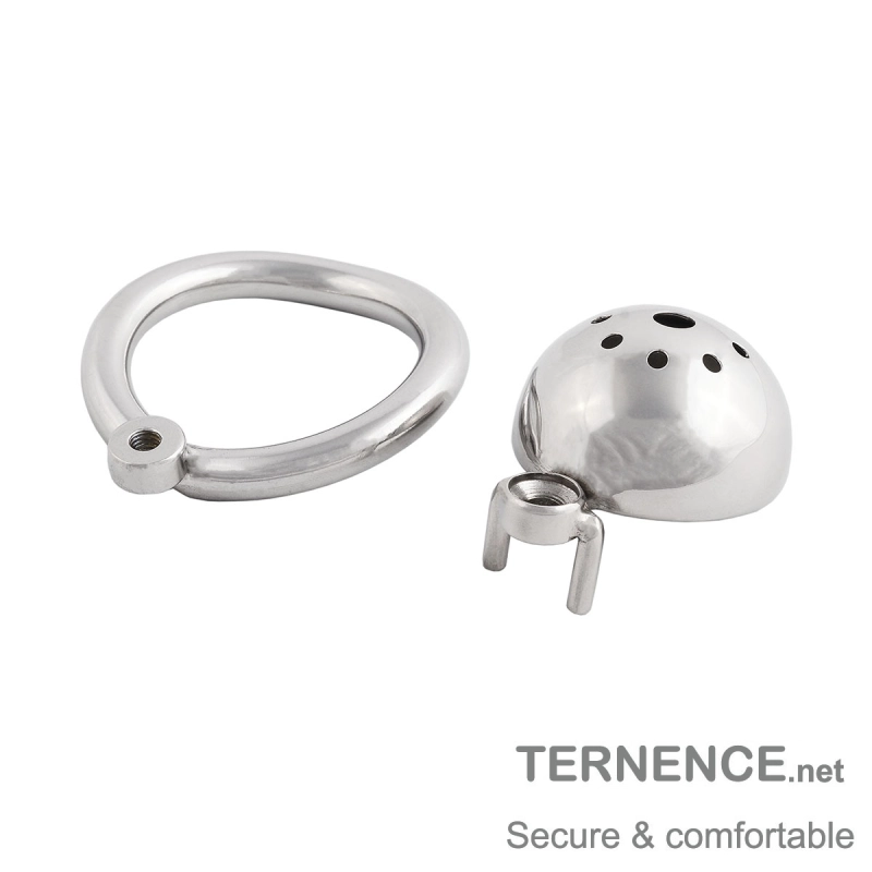 TERNENCE Male Chastity Device Cock Cage Base Ring Spares 304 Stainless Single nut Ergonomic Design