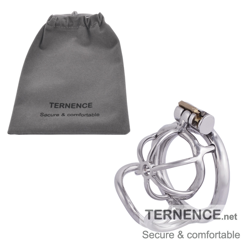 TERNENCE Male Chastity Device Small 304 Steel Stainless Comfortable Ergonomic Design Closed Ring Cock Cage Men