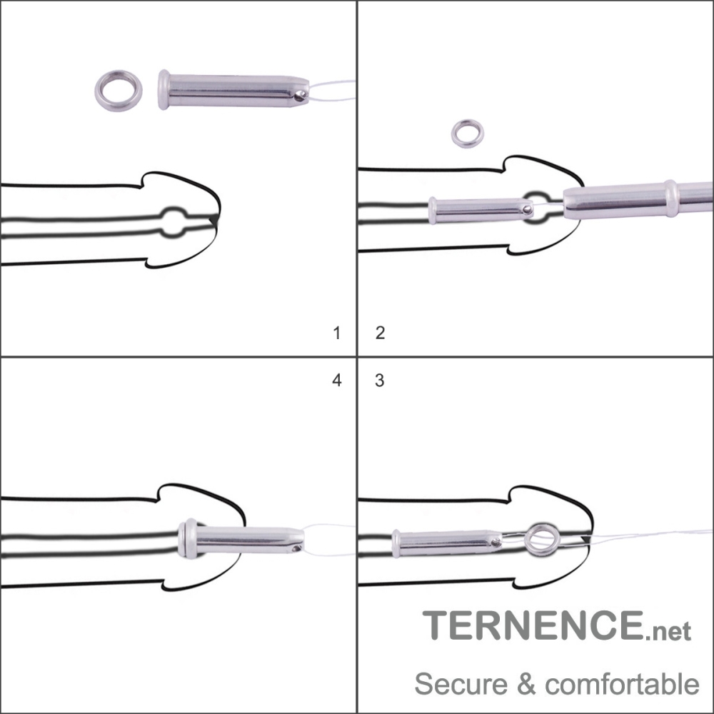 TERNENCE Stainless Steel Catheters Kit Male Sound Dilator Inserts Plug for Men, 8 Sizes Optional