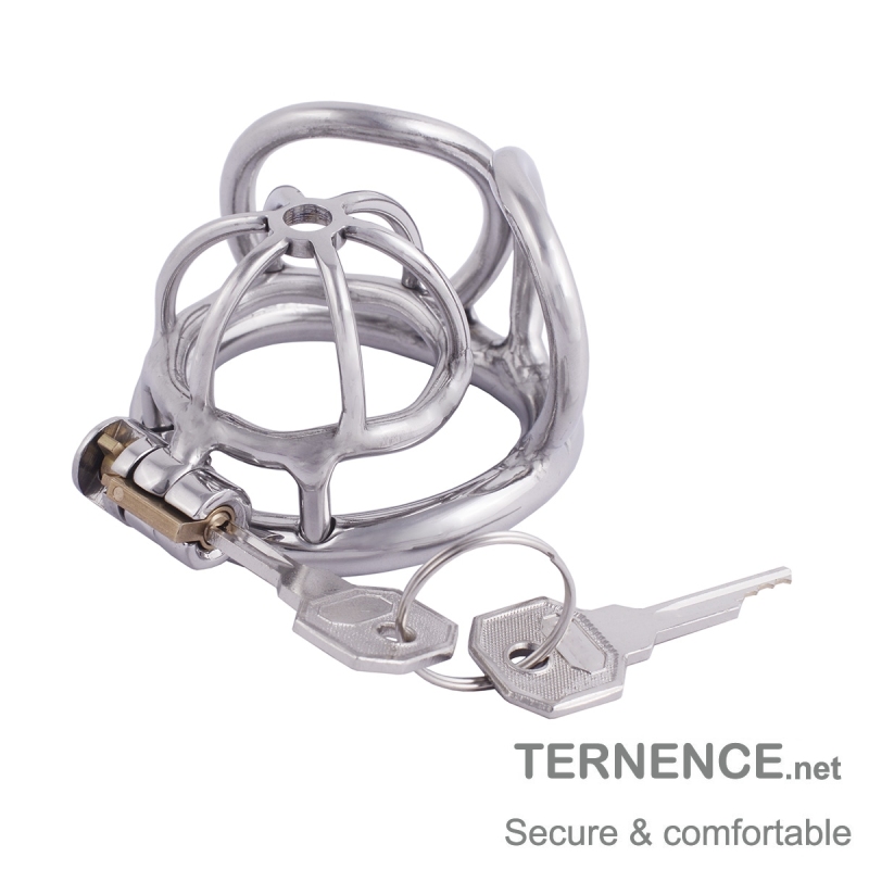 TERNENCE Male Chastity Device Small 304 Steel Stainless Comfortable Ergonomic Design Closed Ring Cock Cage Men