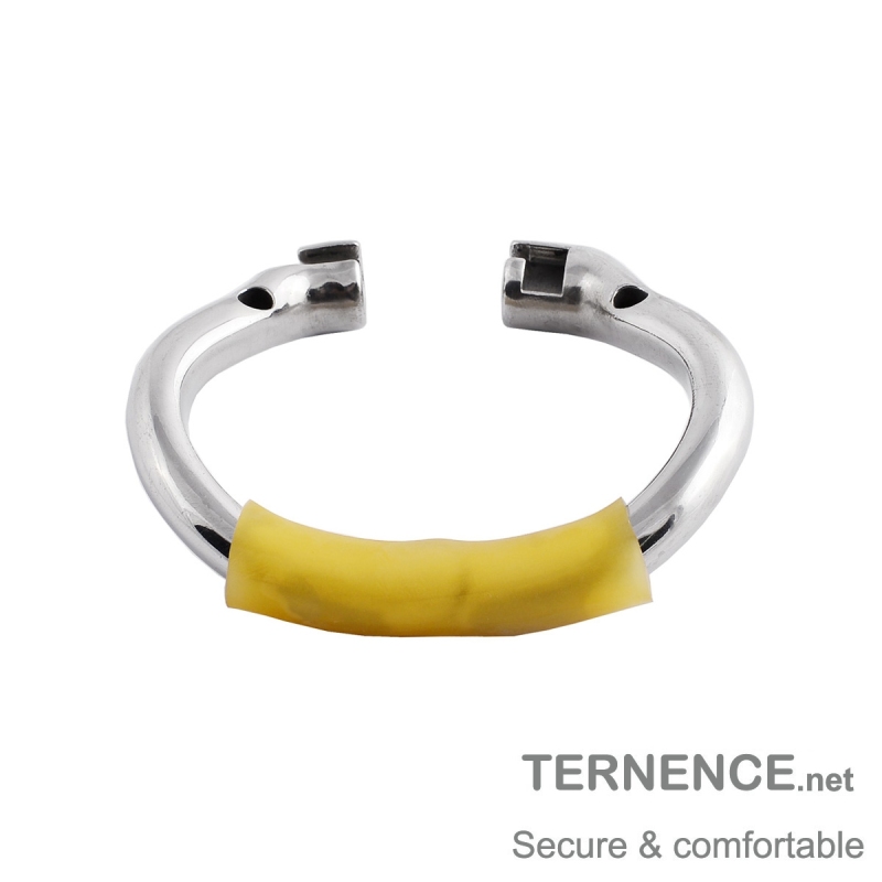 TERNENCE Ergonomic Design Chastity Device Cock Cage Base Hinged Ring Accessories 50mm Latex Tube H105 (2 Pack)