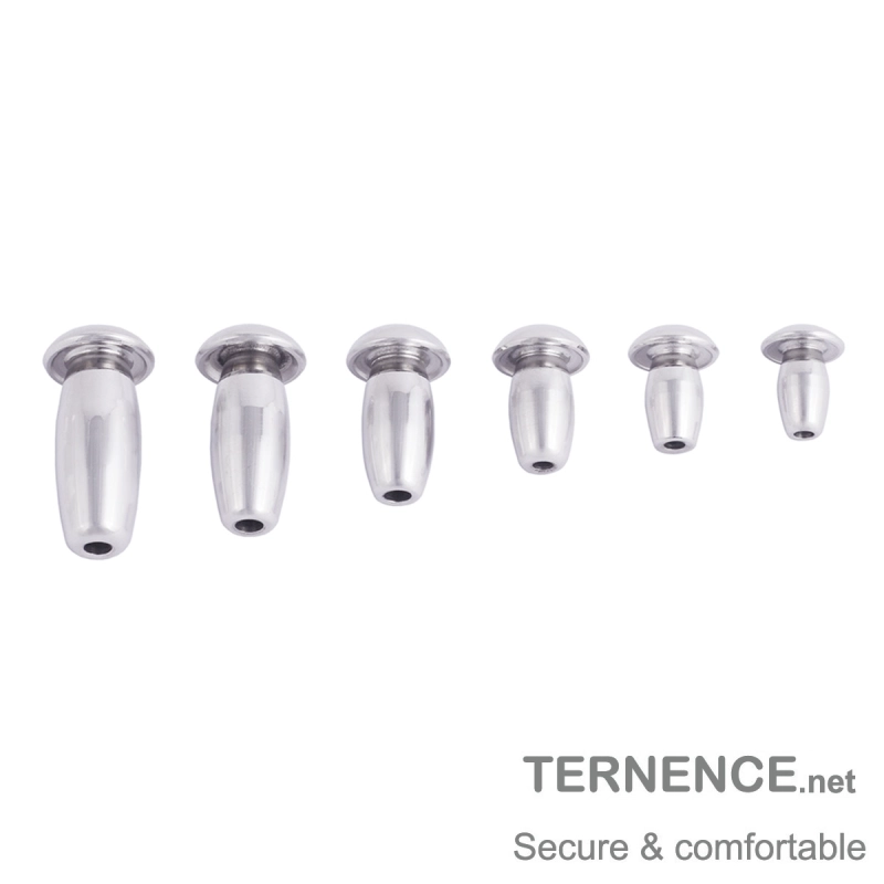 TERNENCE Short Stainless Steel Catheters Male Sound Dilator Inserts Plug for Men, 6 Sizes Optional