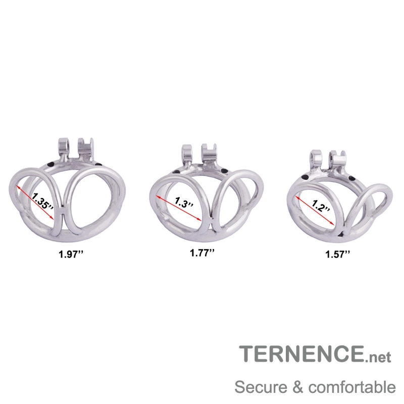 TERNENCE Metal Male Chastity Device 304 Steel Stainless Comfortable Closed Ring Cock Cage Adult Game Sex Toy