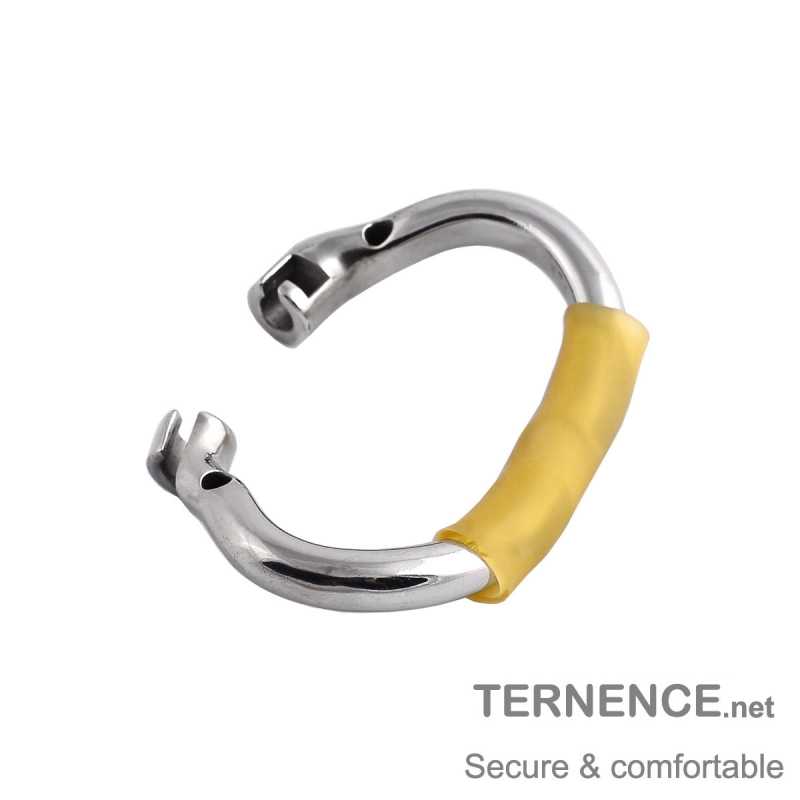 TERNENCE Ergonomic Design Chastity Device Cock Cage Base Hinged Ring Accessories 50mm Latex Tube H105 (2 Pack)