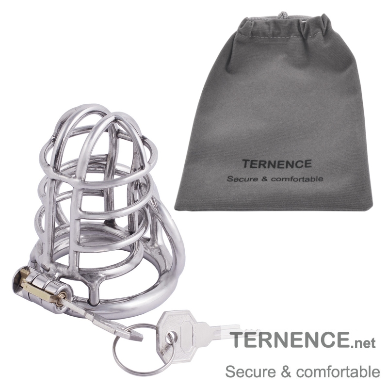 TERNENCE Metal Male Chastity Device 304 Steel Stainless Comfortable Closed Ring Cock Cage Adult Game Sex Toy