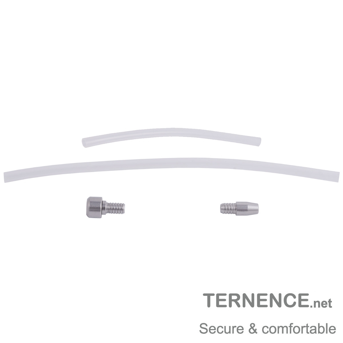 TERNENCE Male Chastity Device Cage Accessories 8mm Silicone Tubing 2 Pack (10cm + 20cm) L14
