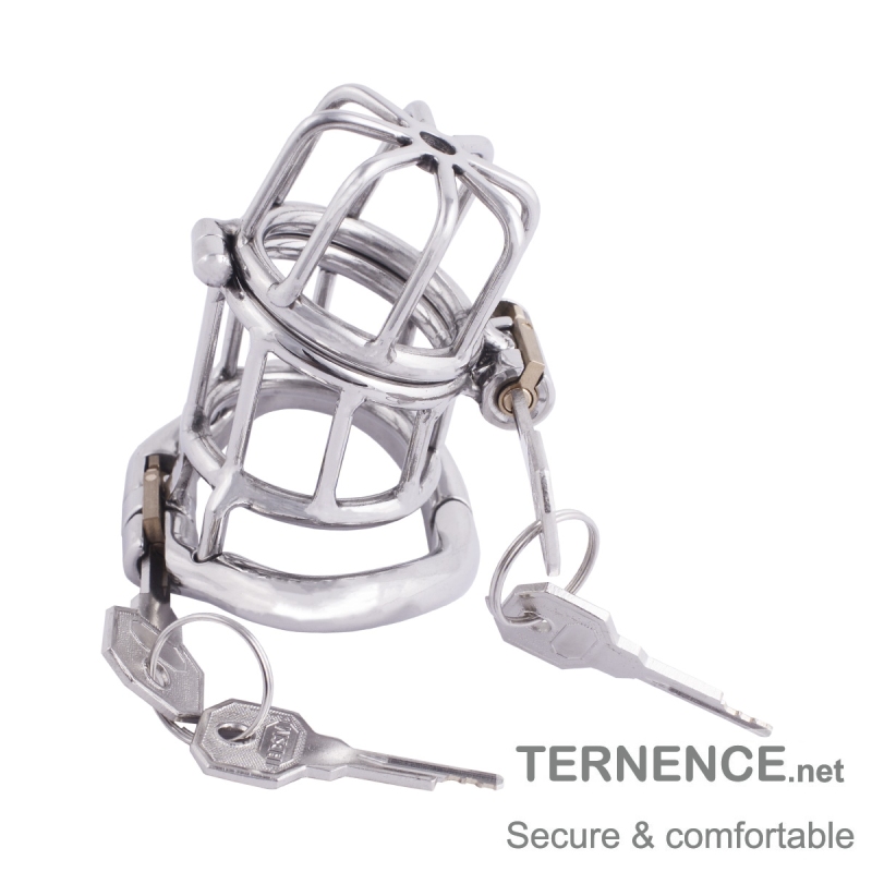 TERNENCE Male Chastities Devices with 2 Built-in Locks Ergonomic Design Man Chastity Belt Adult Game Sex Toy