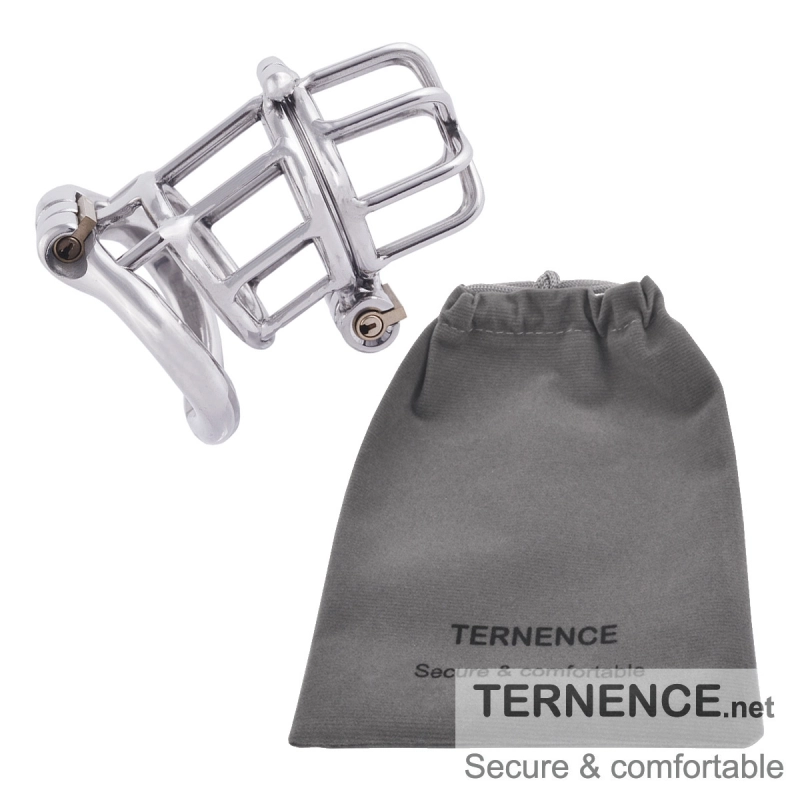 TERNENCE Male Chastities Devices with 2 Built-in Locks Ergonomic Design Man Chastity Belt Adult Game Sex Toy