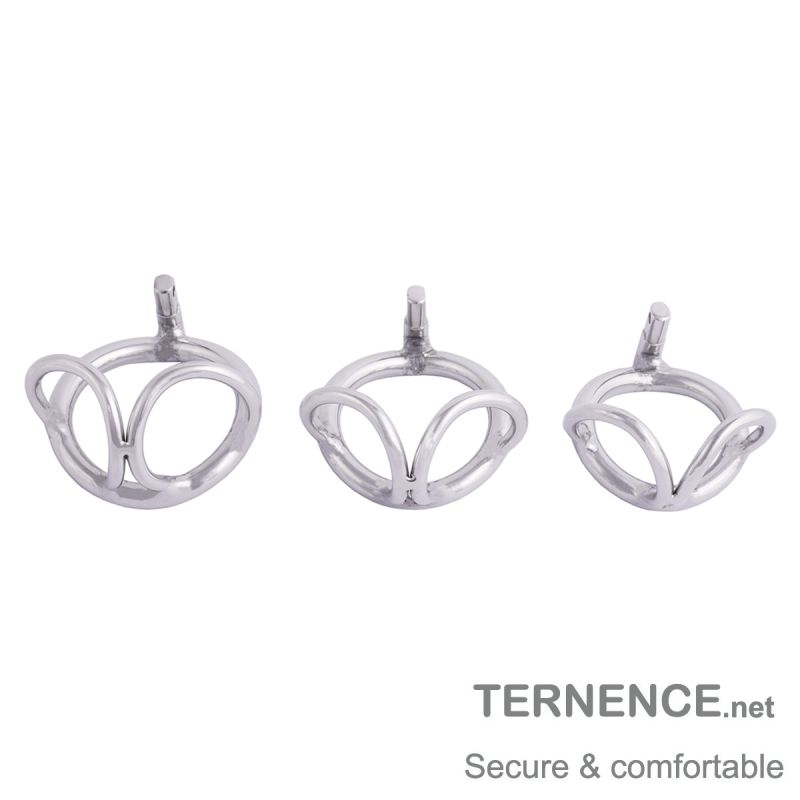 TERNENCE Male Chastity Device Base Ring Ergonomic Design 304 Stainless Steel Cock Cage Closed Ring with Scrotal Splitter