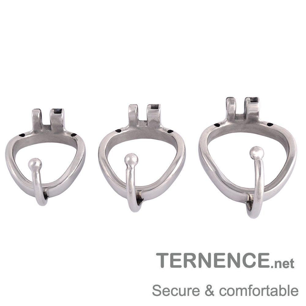 TERNENCE Ergonomic Design 304 Stainless Male Chastity Device Base Ring Spares With separation hook
