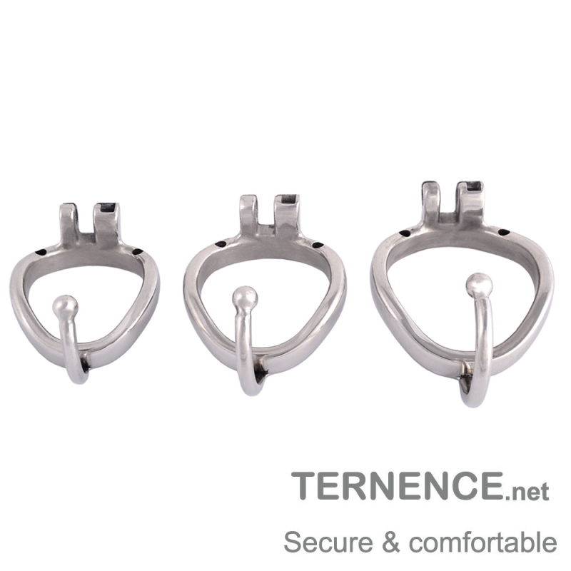 TERNENCE Ergonomic Design 304 Stainless Male Chastity Device Base Ring Spares With separation hook