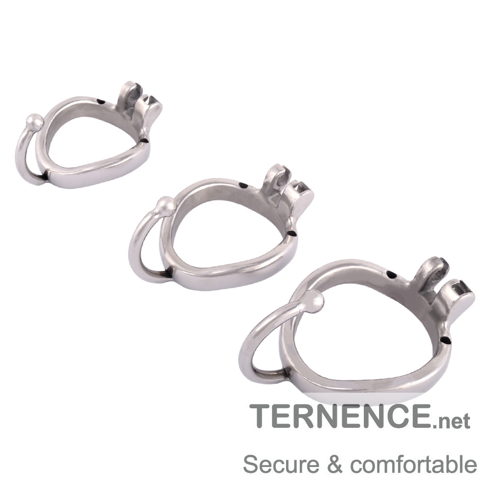 TERNENCE Ergonomic Design 304 Stainless Male Chastity Device Base Ring Spares With separation hook