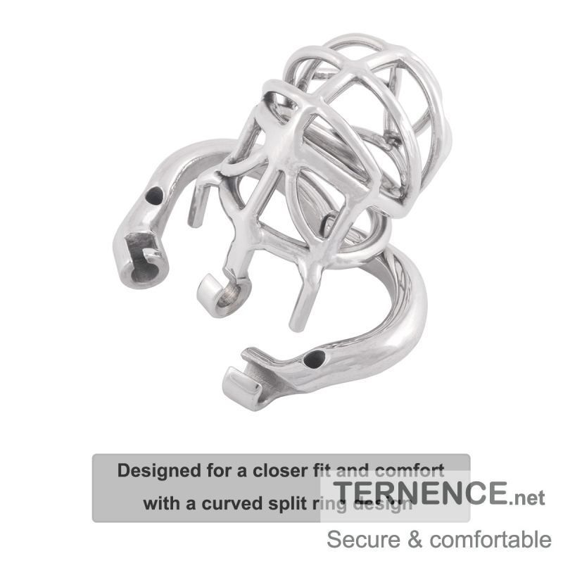 TERNENCE Metal Male Chastity Device Steel Stainless Cock Cage Adult Game Sex Toy (only cages do not include rings and locks)