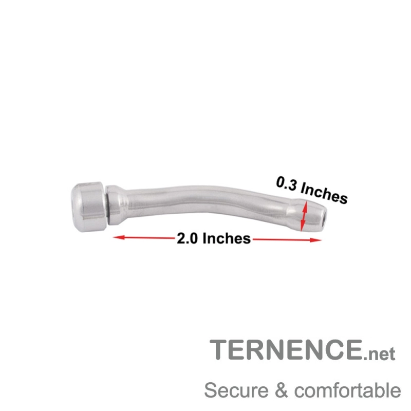 TERNENCE Stainless Steel Male Cock Cage Accessories 8mm Urinary Catheter for T7, T8 Series Chastity Device