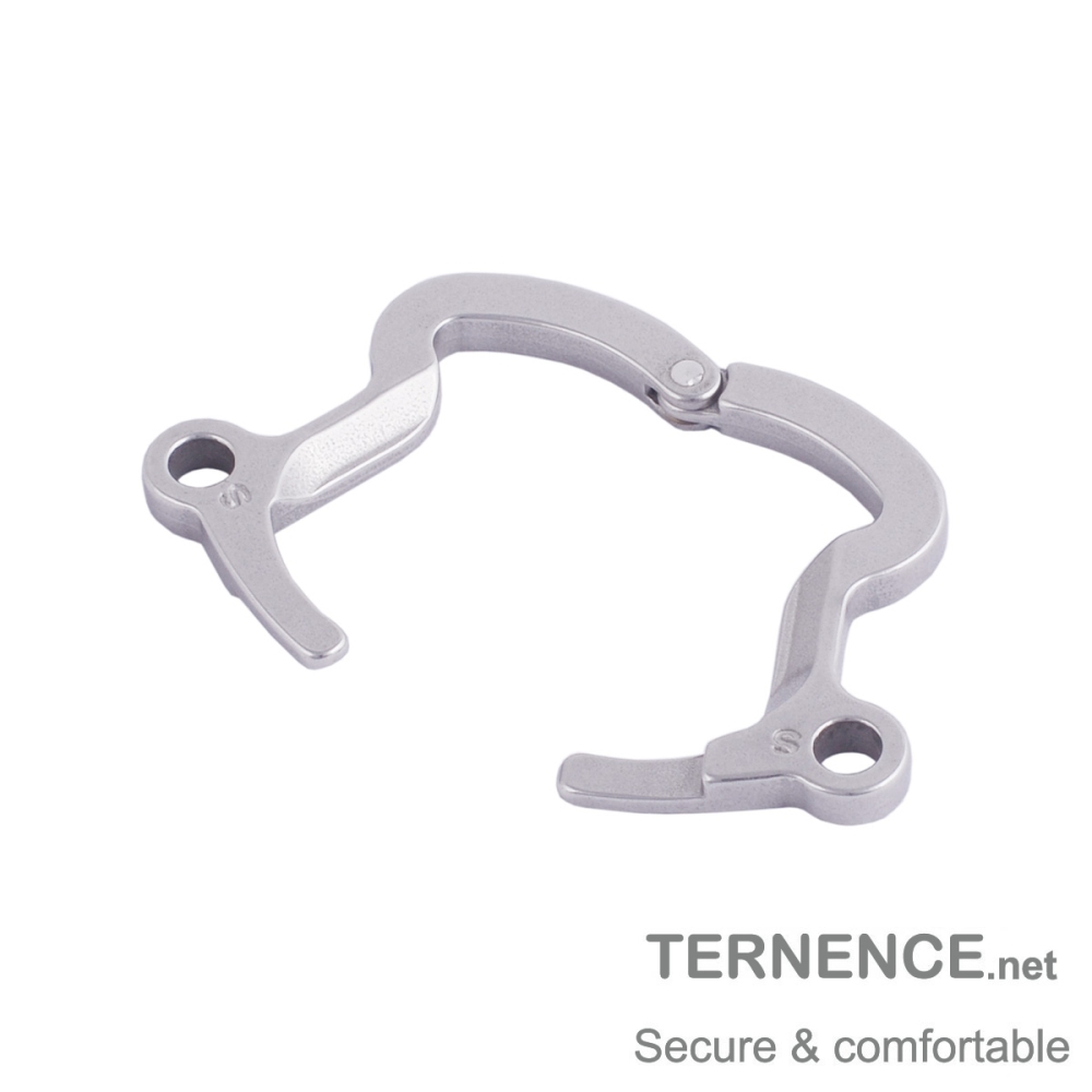 TERNENCE Men's Virginity Lock Belt Male Chastity Cock Cage Anti-Off Ring (for Testis Separation Base Ring：31mm/ 1.22’’)