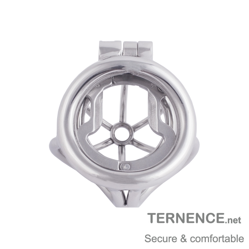 TERNENCE Men's Virginity Lock Belt Male Chastity Cock Cage Anti-Off Ring (for Testis Separation Base Ring：31mm/ 1.22’’)