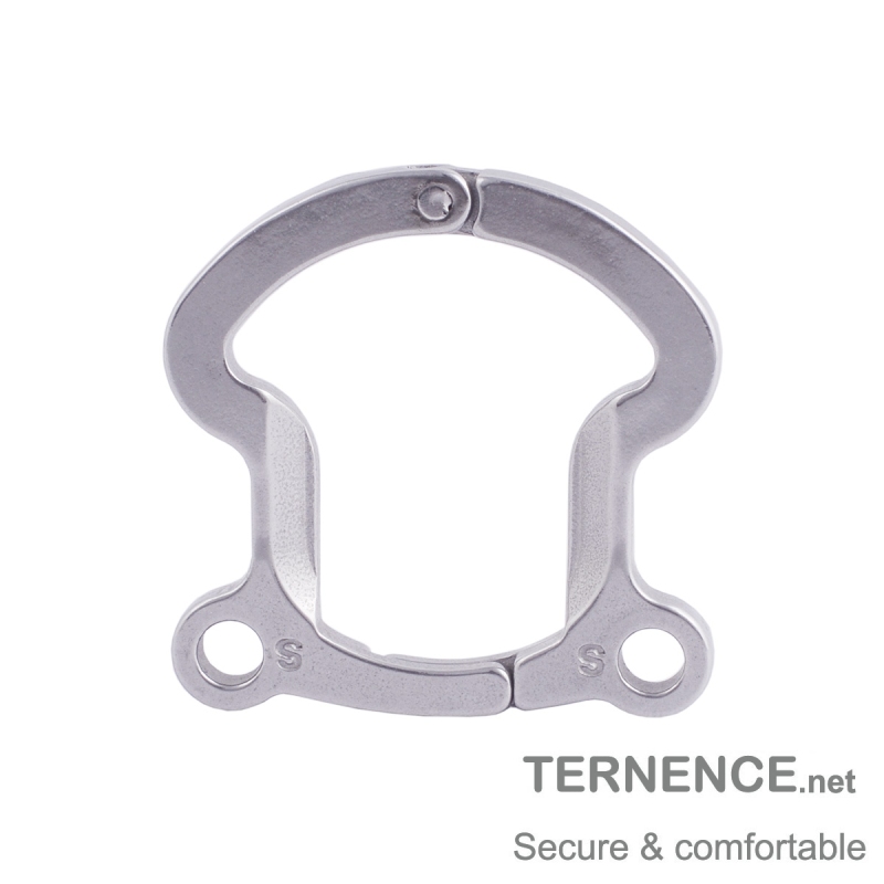 TERNENCE Men's Virginity Lock Belt Male Chastity Cock Cage Anti-Off Ring (for Testis Separation Base Ring：31mm/ 1.22’’)