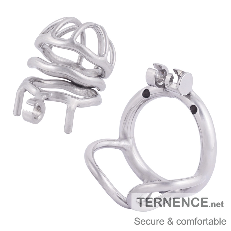 TERNENCE Comfortably Men Chastity Lock Belt 304 Stainless Steel Cock Cage Sex Toy for Men