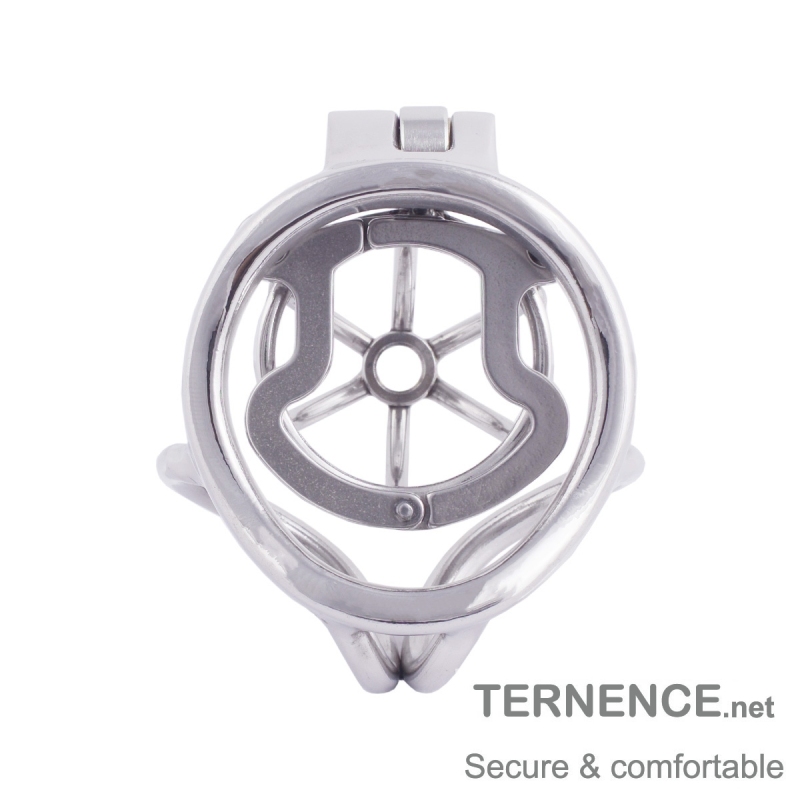 TERNENCE Men's Virginity Lock Belt Male Chastity Cock Cage Anti-Off Ring