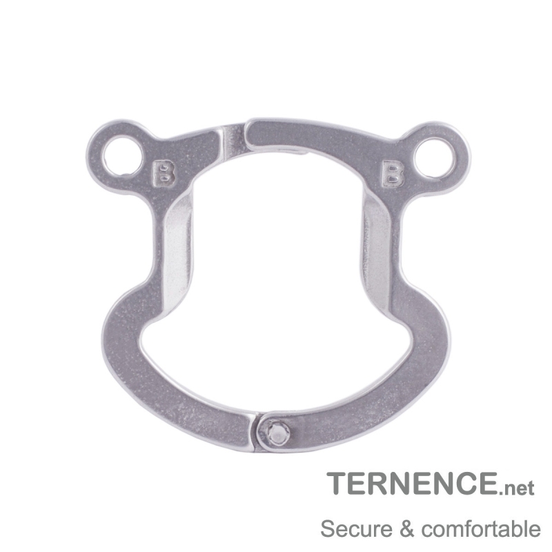 TERNENCE Men's Virginity Lock Belt Male Chastity Cock Cage Anti-Off Ring