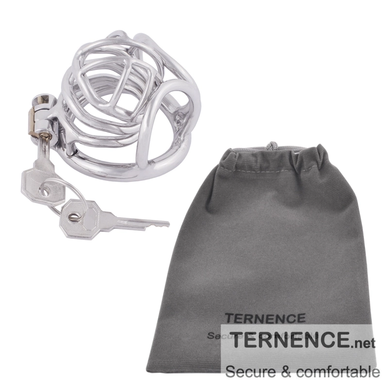 TERNENCE Comfortably Men Chastity Lock Belt 304 Stainless Steel Cock Cage Sex Toy for Men