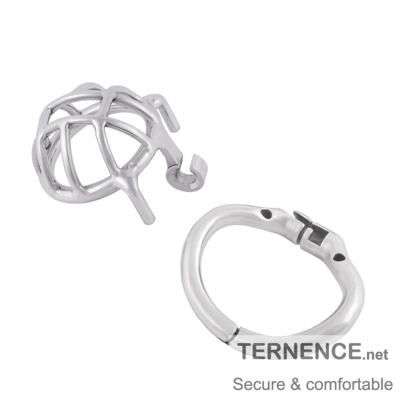 TERNENCE Chastity Cage Small Short Male Ergonomic Design Stainless Steel Cock Cage