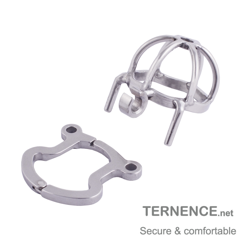 TERNENCE Men's Virginity Lock Belt Male Chastity Cock Cage Anti-Off Ring