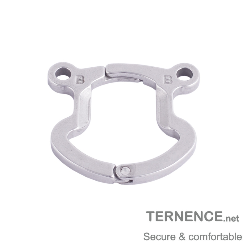 TERNENCE Men's Virginity Lock Belt Male Chastity Cock Cage Anti-Off Ring