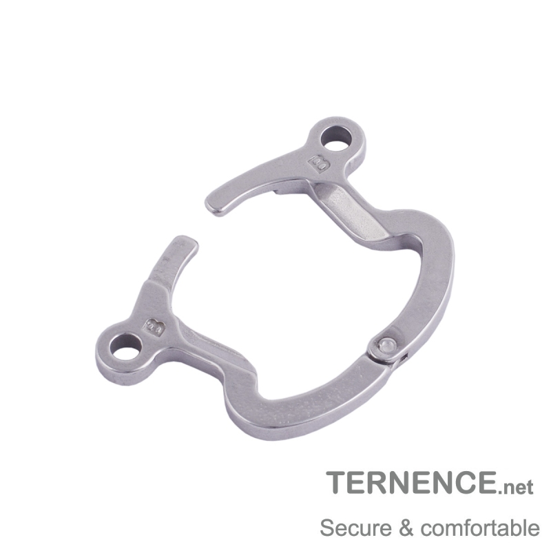 TERNENCE Men's Virginity Lock Belt Male Chastity Cock Cage Anti-Off Ring