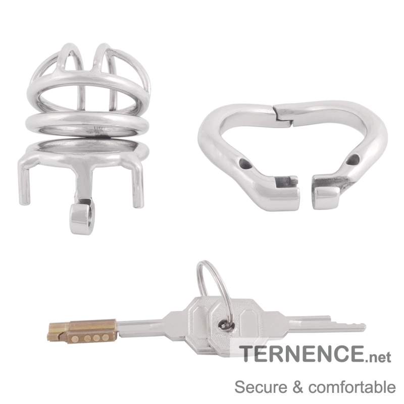 TERNENCE Stealth Convenient Lock Chastity Cage Device for Hinged Ring (only cages do not include rings and locks)