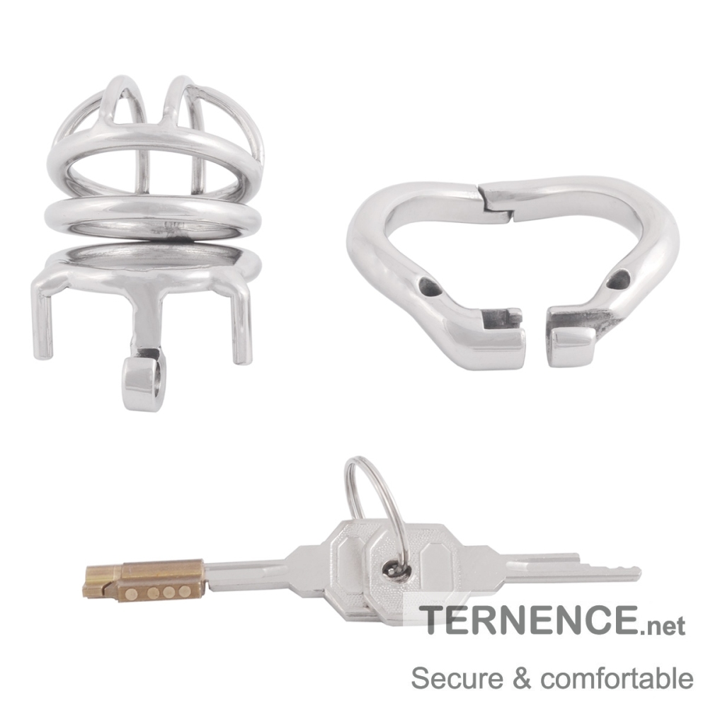 TERNENCE Stealth Convenient Lock Chastity Cage Device for Hinged Ring (only cages do not include rings and locks)
