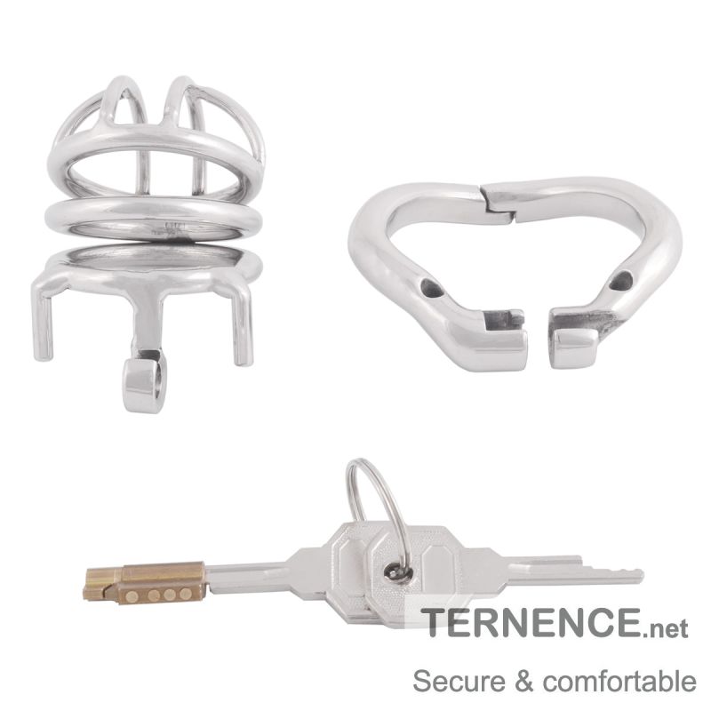 TERNENCE Stealth Convenient Lock Chastity Cage Device for Hinged Ring (only cages do not include rings and locks)