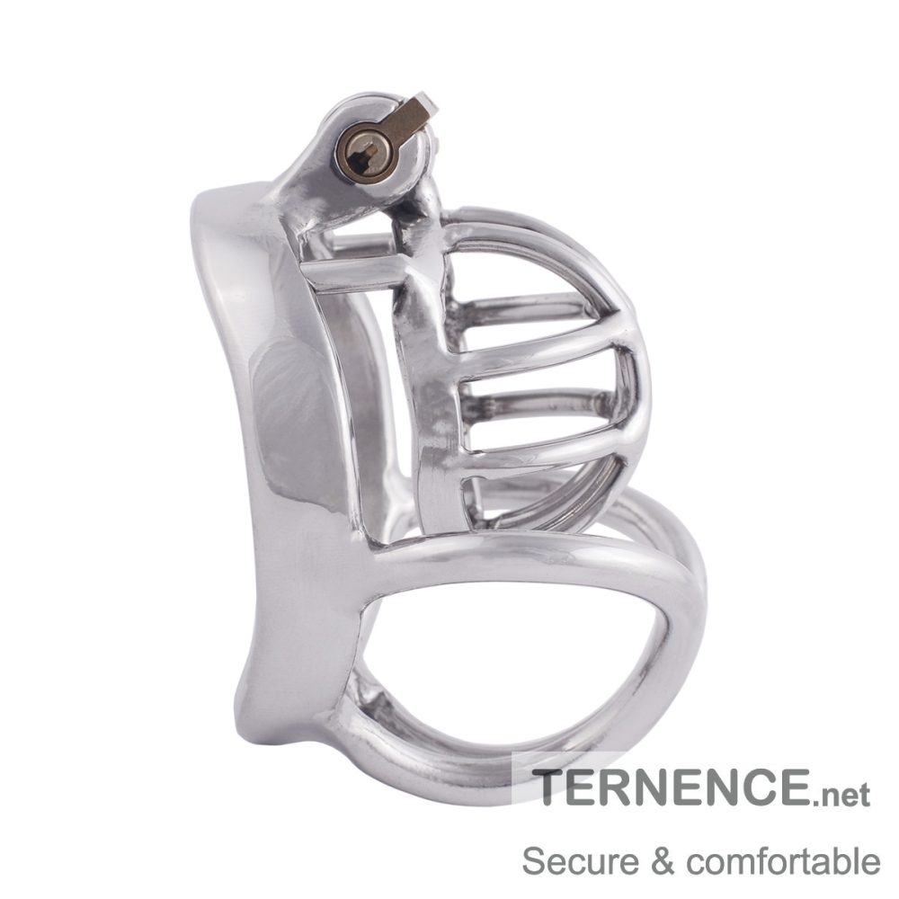 TERNENCE Small Male Cock Cage Comfortably Men Chastity Lock Belt 304 Stainless Steel Chastity Cage