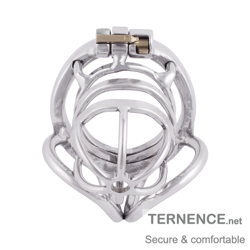 TERNENCE Male Cock Cage Stainless Steel Chastity Device, Comfortable Male Cock Cage Adult Game Sex Toy