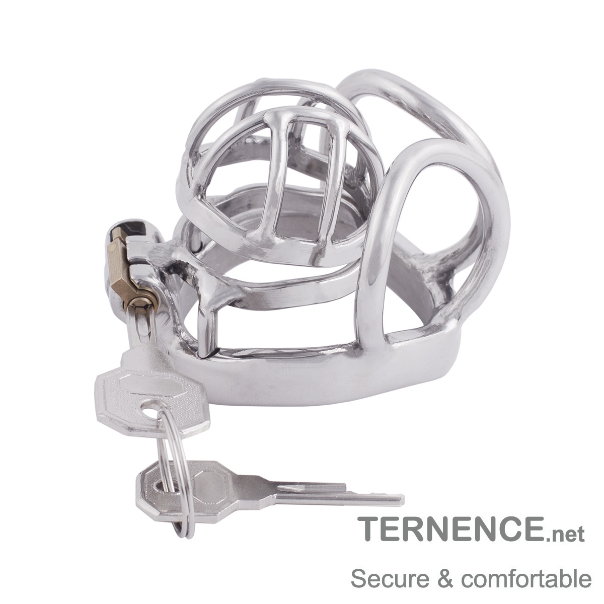 TERNENCE Male Chastity Device 304 Steel Stainless Comfortable Ergonomic Design Closed Ring Cock Cage Men Adult Sex Toys