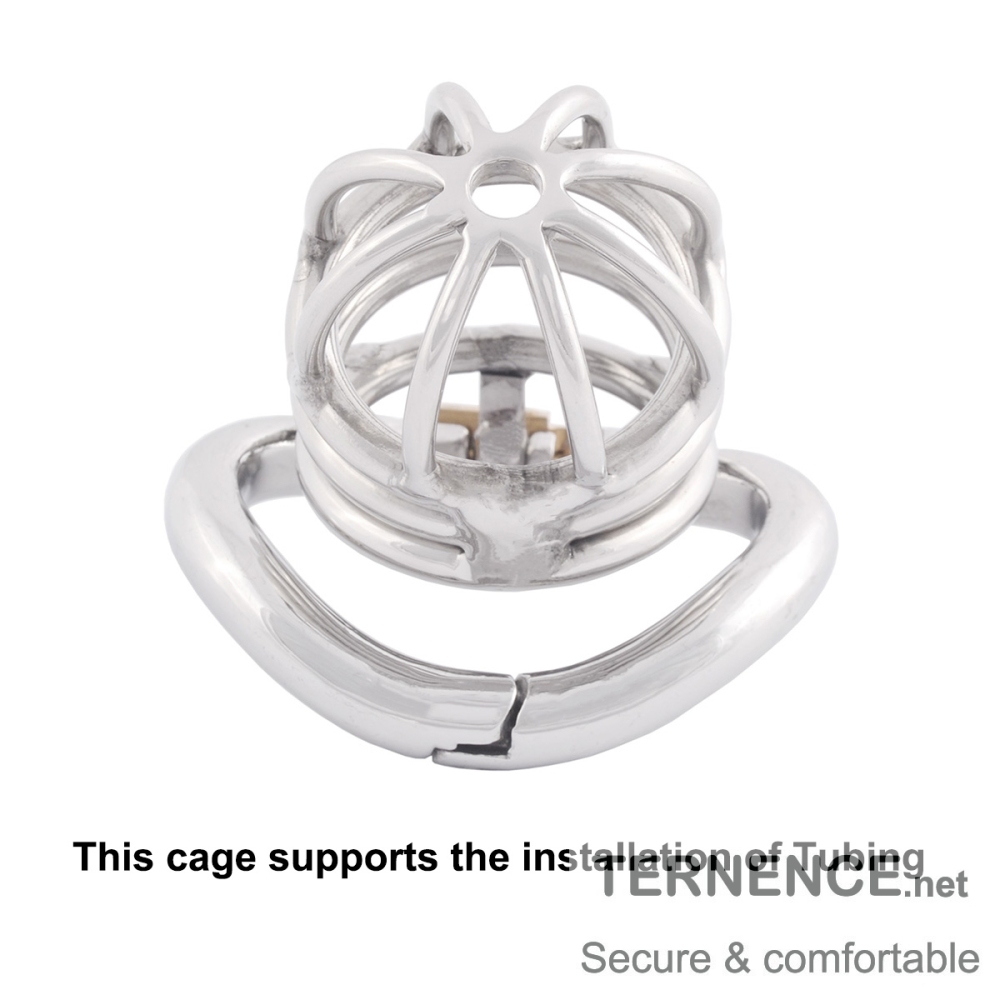TERNENCE Stainless Steel Chastity Cage Device for Hinged Ring (only cages do not include rings and locks)