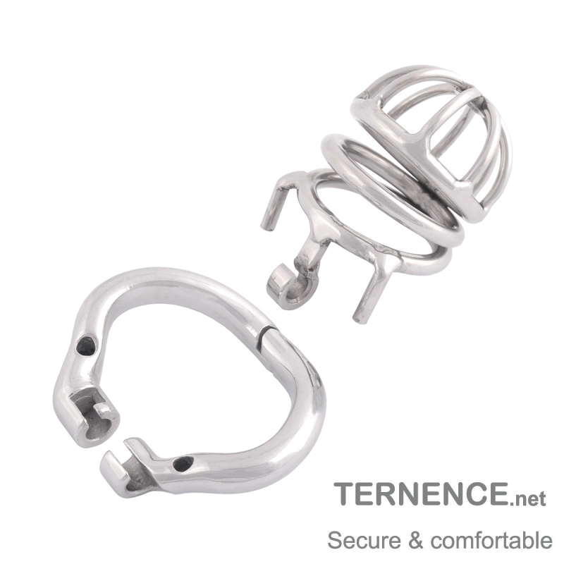 TERNENCE Stainless Steel Chastity Cage Device for Hinged Ring (only cages do not include rings and locks)