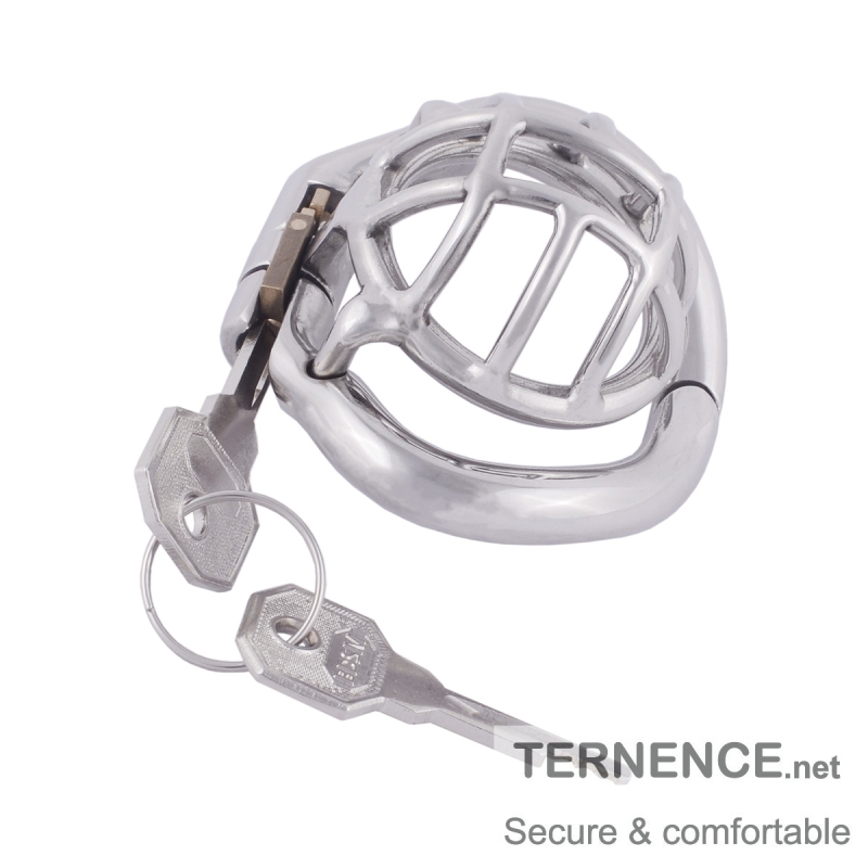 TERNENCE Chastity Cage 304 Stainless Steel short Cock Cage for Hinged Ring (only cages do not include rings and locks)