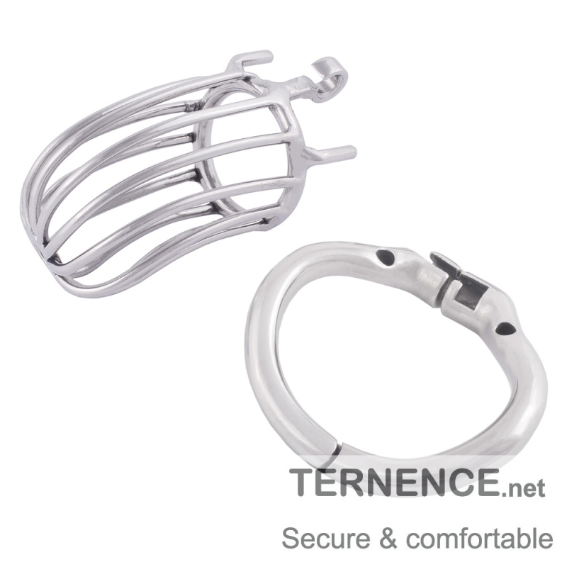 TERNENCE Long Section Chastity Lock Device for Hinged Ring (only cages do not include rings and locks)