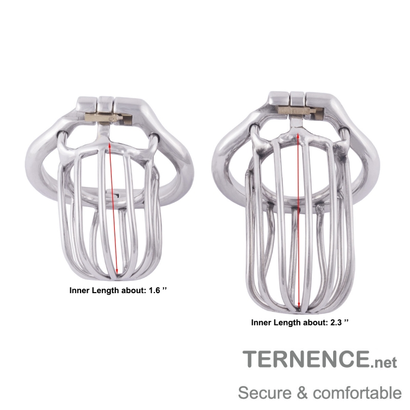 TERNENCE Long Section Chastity Lock Device for Hinged Ring (only cages do not include rings and locks)