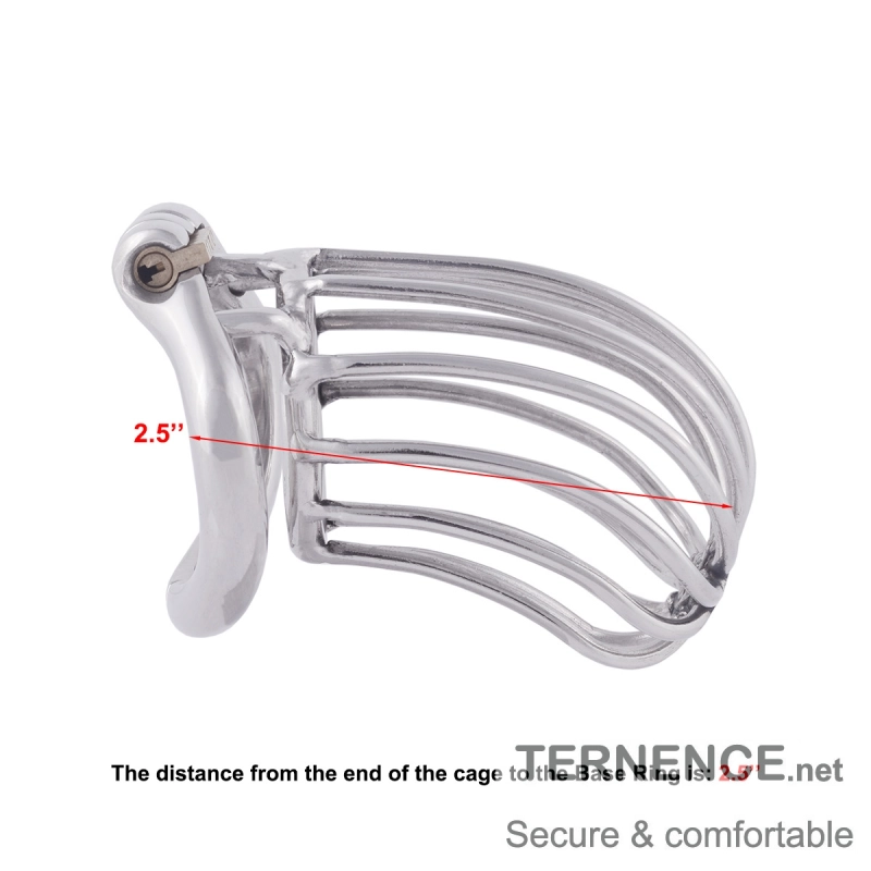 TERNENCE Long Section Chastity Lock Device for Hinged Ring (only cages do not include rings and locks)