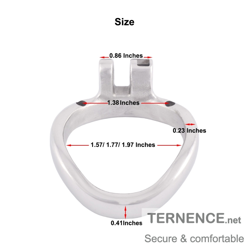 TERNENCE Ergonomic Design 304 Stainless Male Chastity Device Base Ring Spares