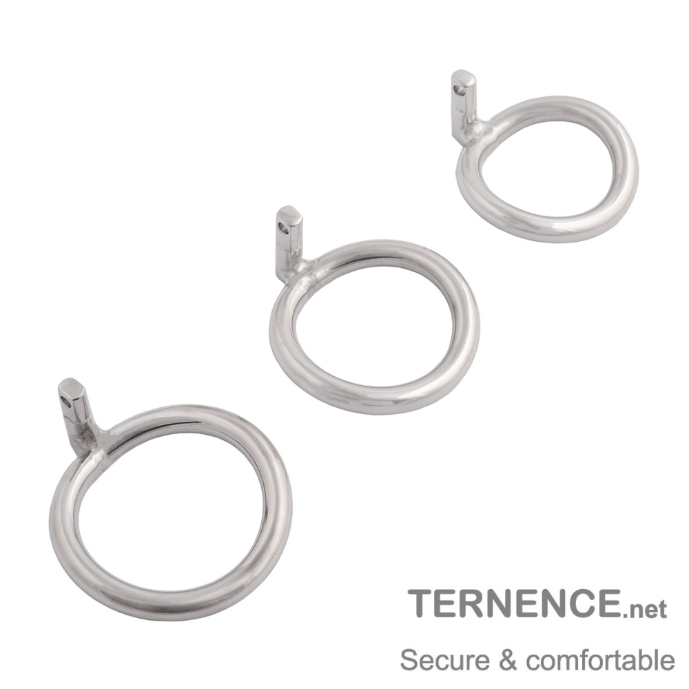 TERNENCE Male Chastity Cage Closed Ring Ergonomic Design 304 Stainless Steel Cock Cage Base Ring