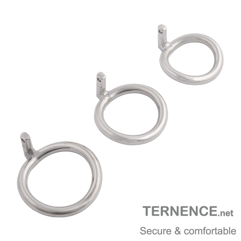 TERNENCE Male Chastity Cage Closed Ring Ergonomic Design 304 Stainless Steel Cock Cage Base Ring